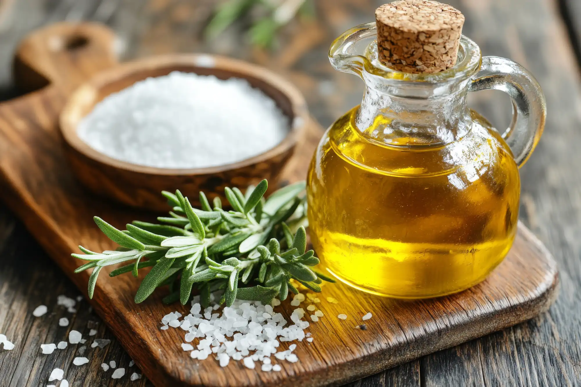 Huile d’olive et herbes de Provence lors d’une dégustation à faire depuis votre location de vacances en Méditerranée