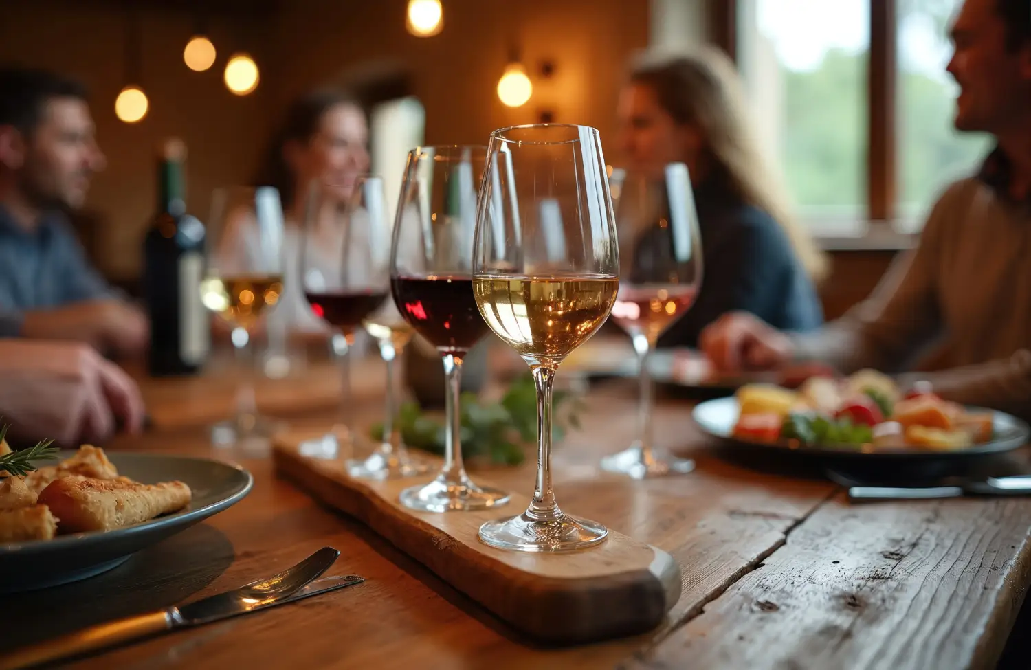 Dégustation de vin et produits du terroir.